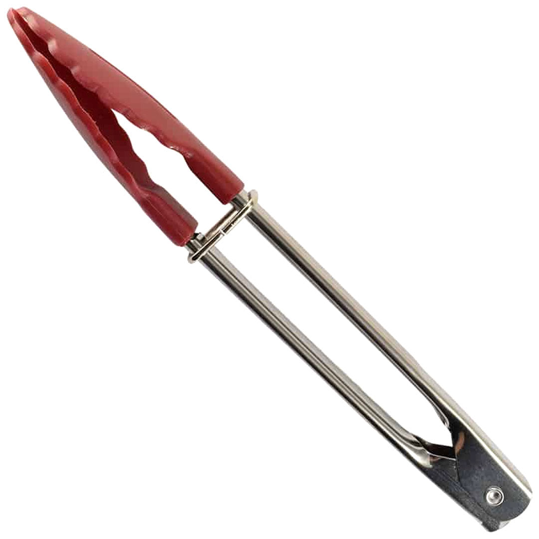 Mini Serving Tongs 7in Red