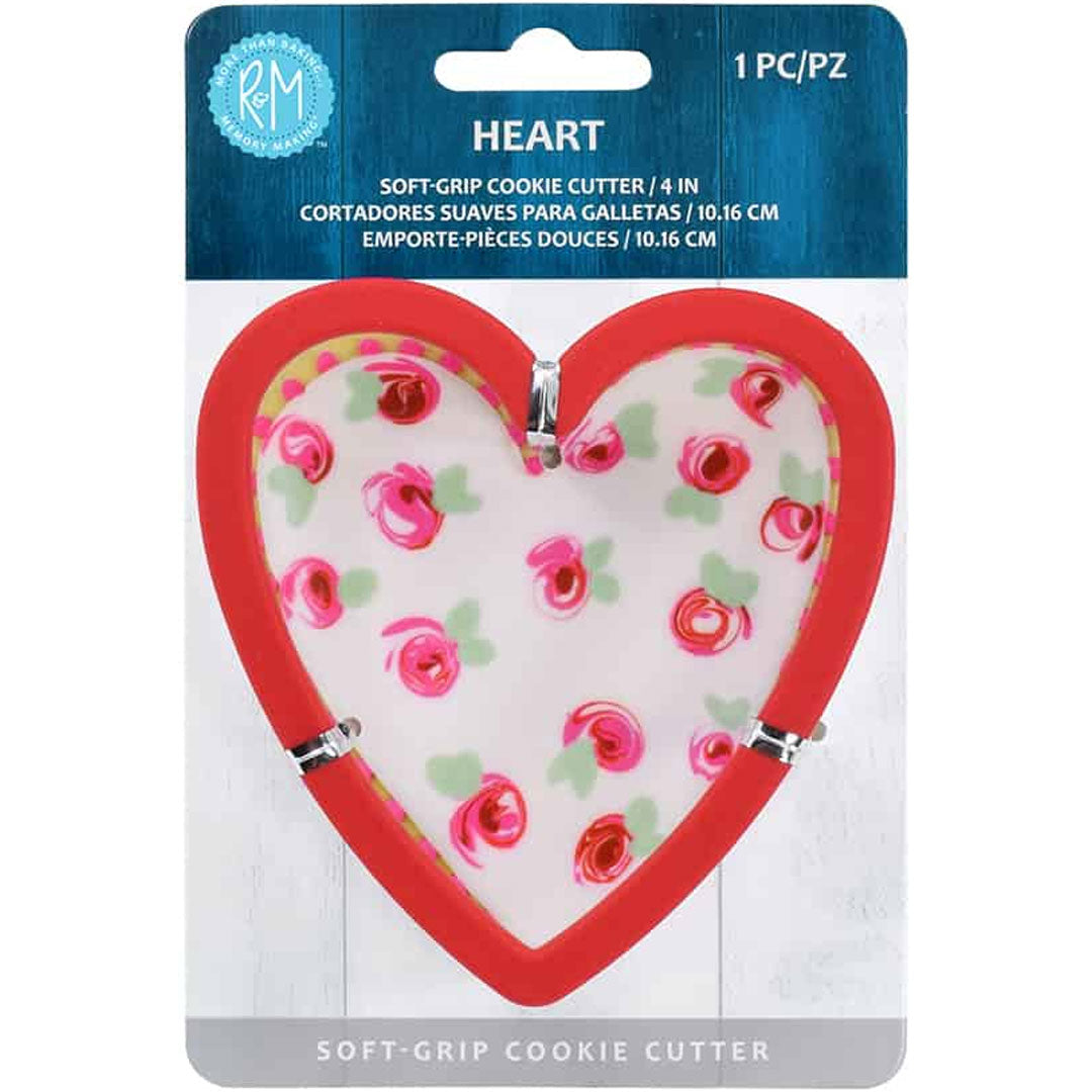 Heart Soft-Grip Cookie Cutter 4in