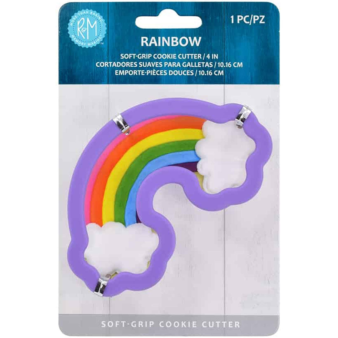 Rainbow Soft-Grip Cookie Cutter 4in