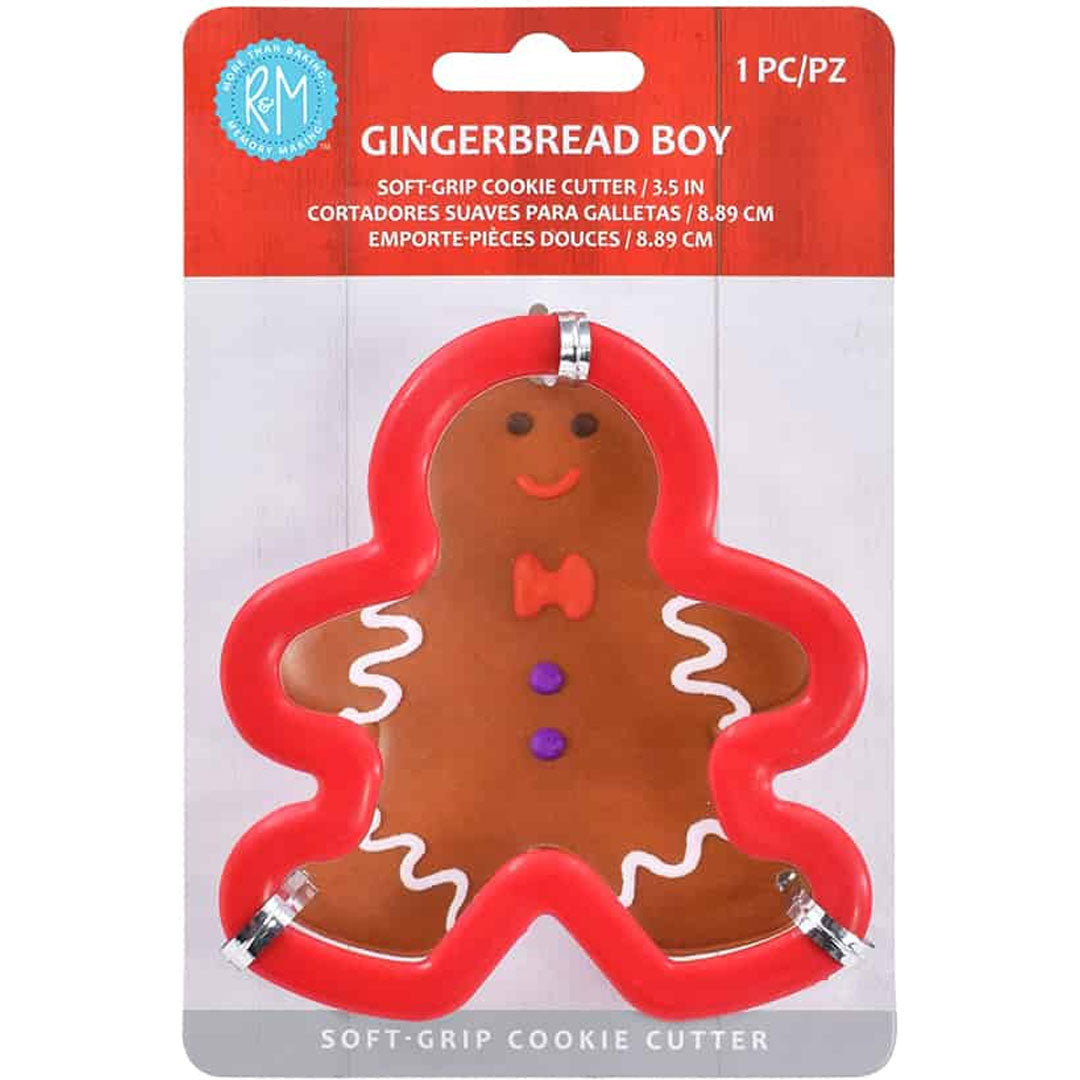 Gingerbread Boy Soft-Grip Cookie Cutter 3.5in