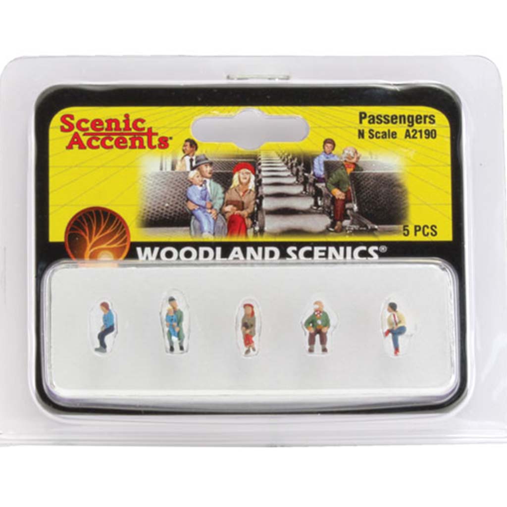 Woodland Scenics N Scale Scenic Accents Figures Passengers Set of 6