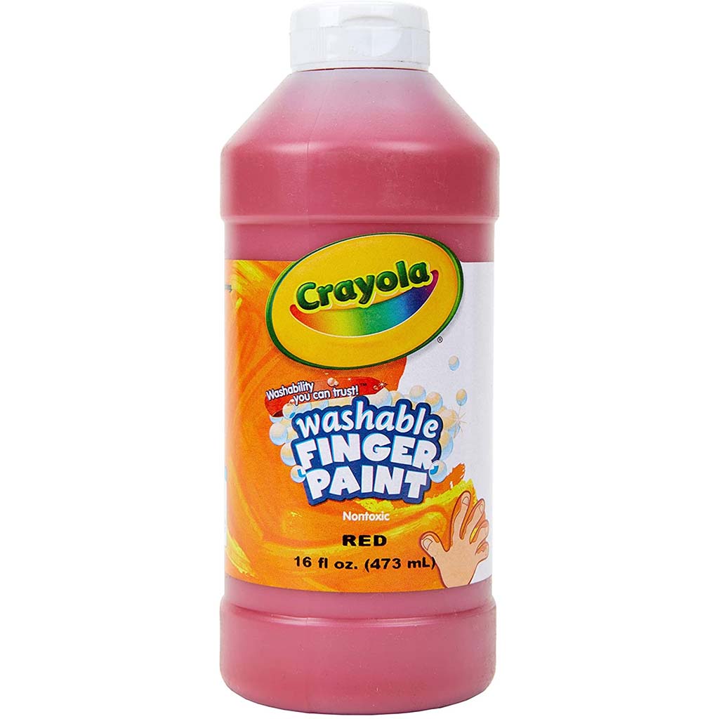 Crayola Washable Fingerpaint Red, 16oz