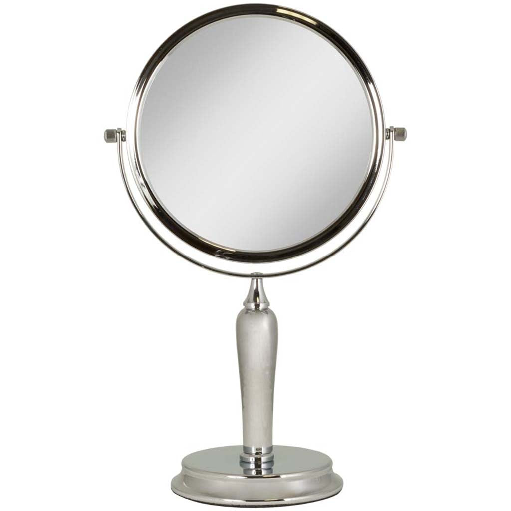 Anaheim Round Two-Sided Rotating Countertop Mirror, 9in