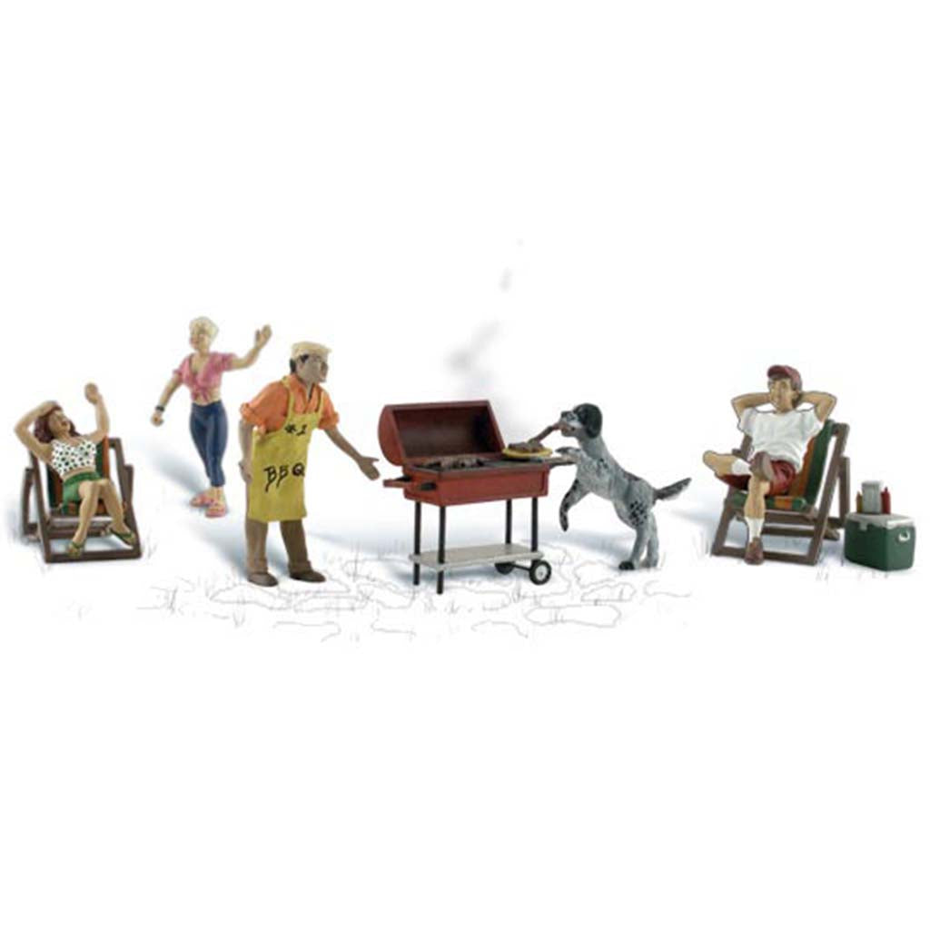 Woodland Scenics O Scale Scenic Accents Backyard Barbeque