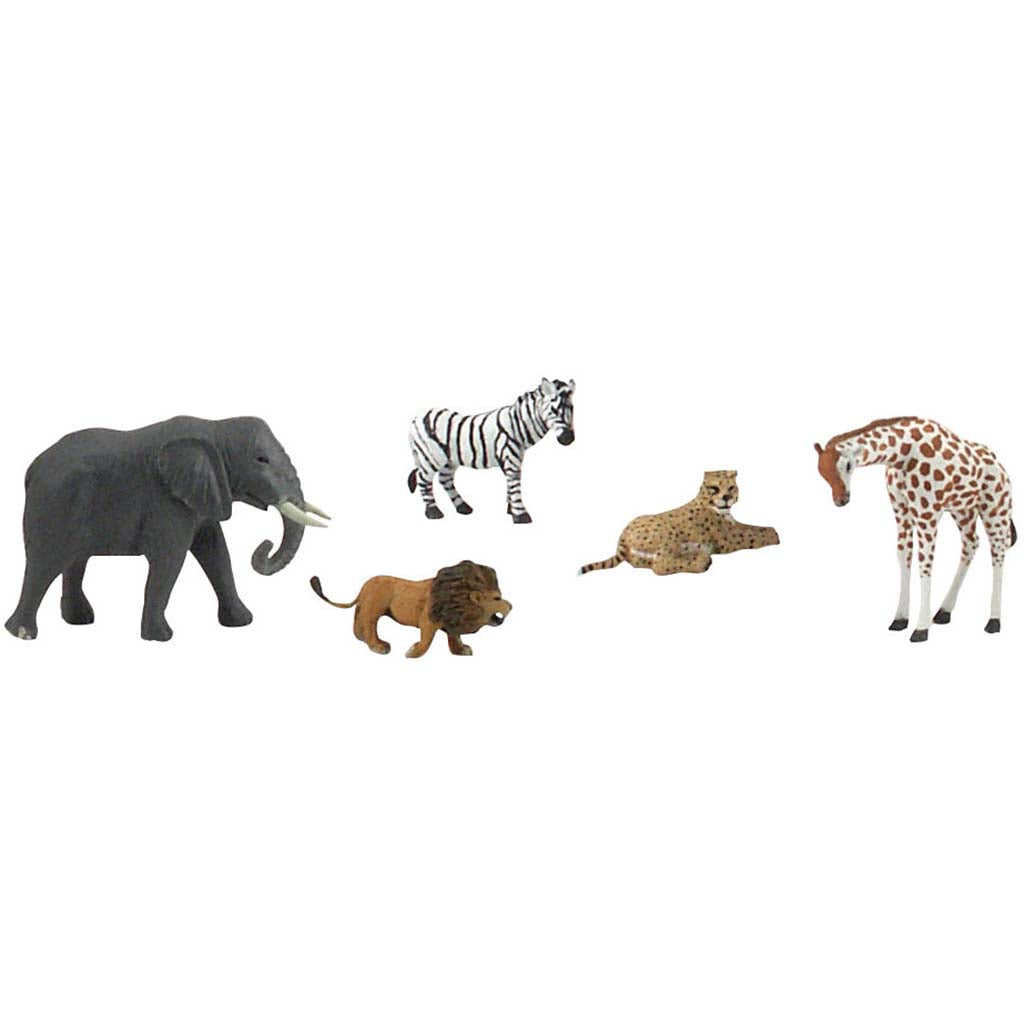 Woodland Scenics African Wildlife Figures Scene-A-Rama Set of 5