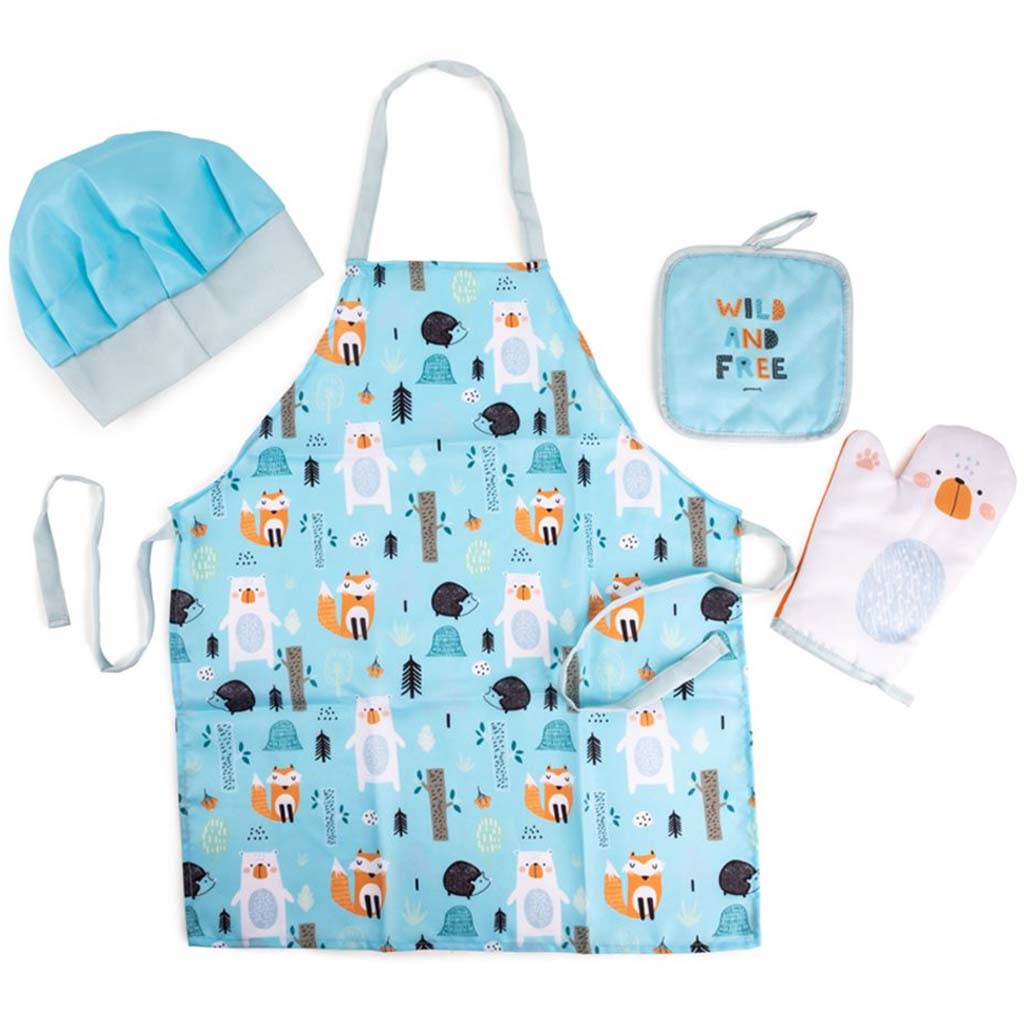 Little Chef Apron Baking Set of 4 Wild &amp; Free