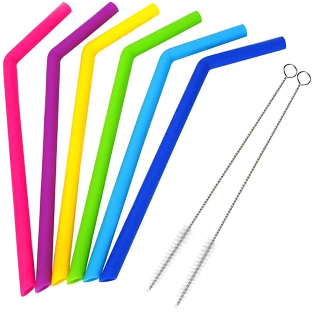 Silicone Drinking Straws Aruba 6pc