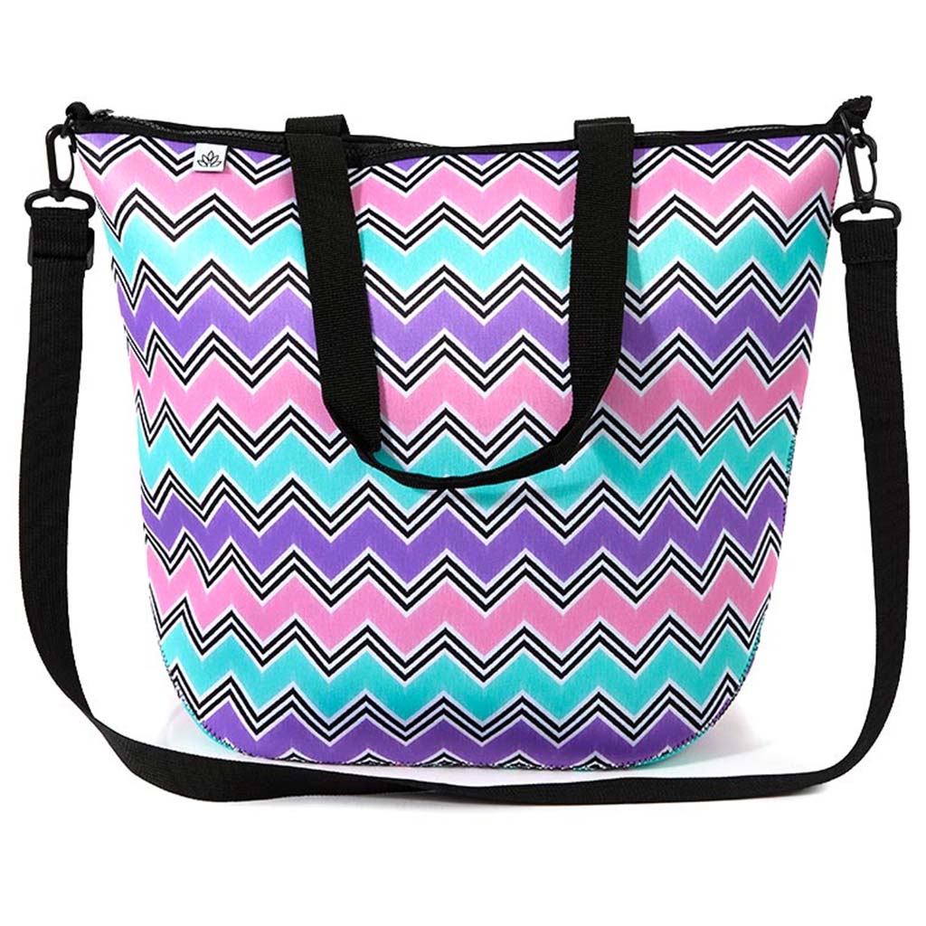 Neoprene Shopper Tote Chevron Large