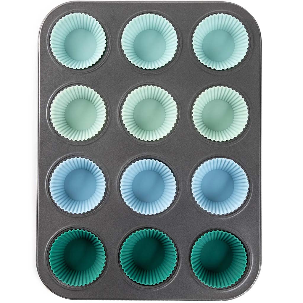 Muffin Pan &amp; Liners 12 cups