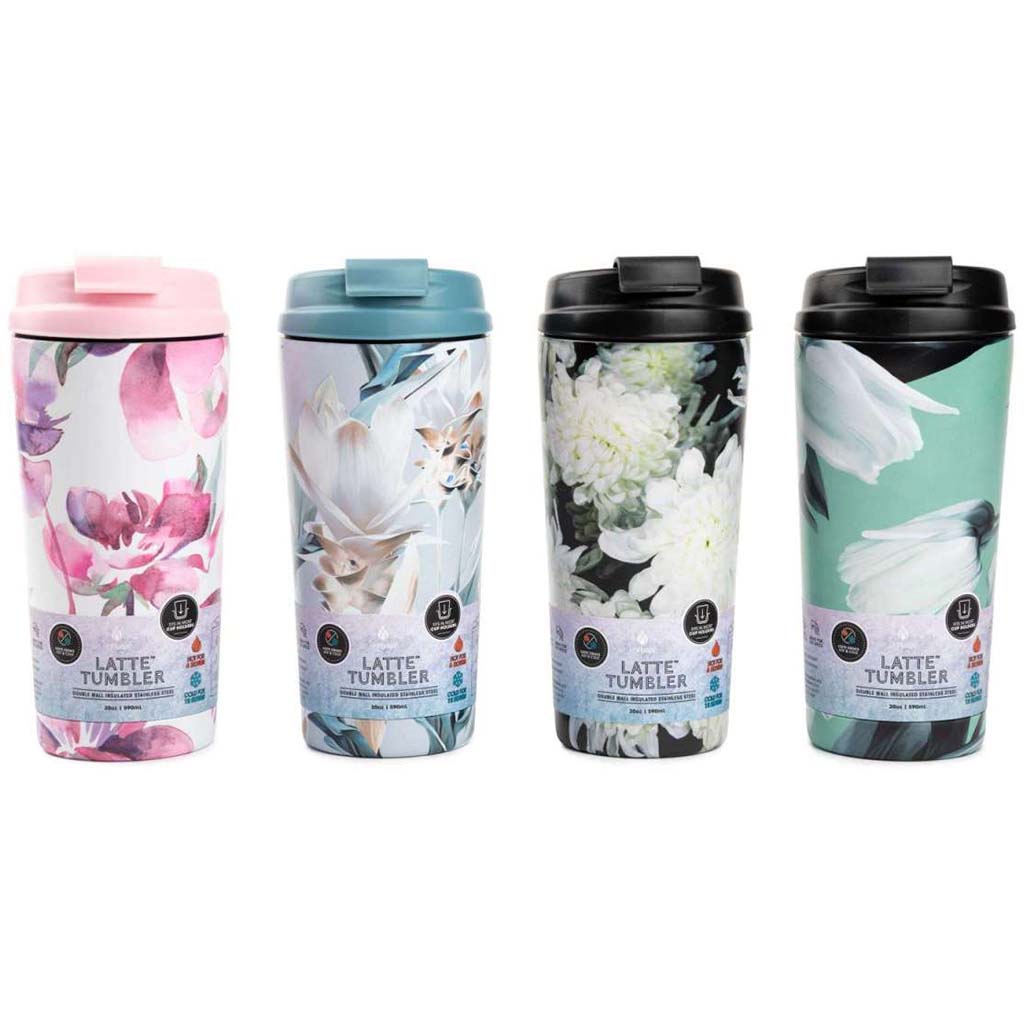 Latte Tumbler 20oz Floral Assorted