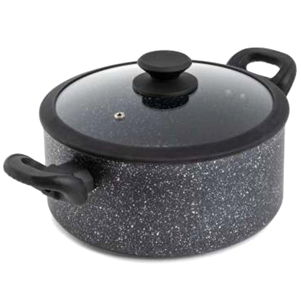 Nonstick Aluminum Dutch Oven Black, 5qt