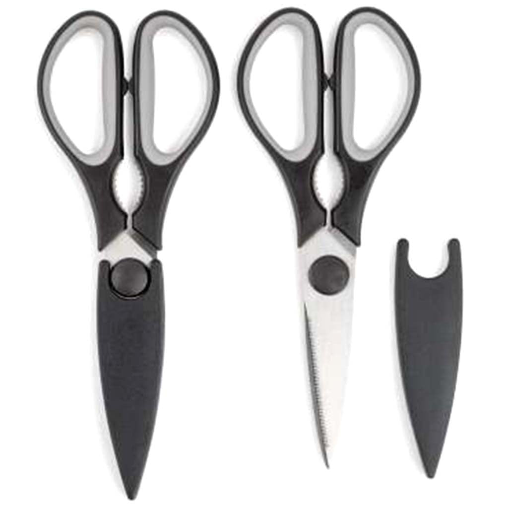 Kitchen Shears With Sheaths Set of 2- Onyx