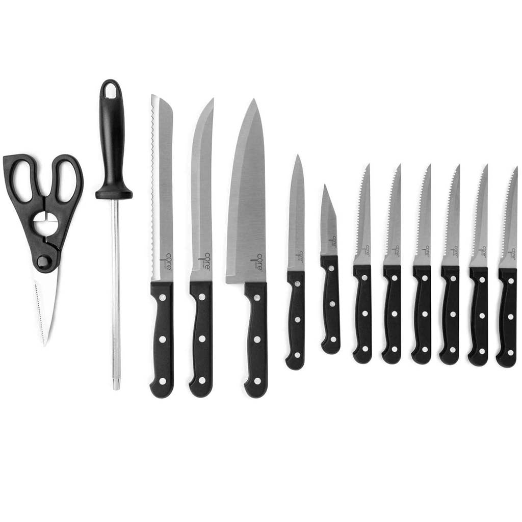 Classic Knife Block Set 14pc- Onyx