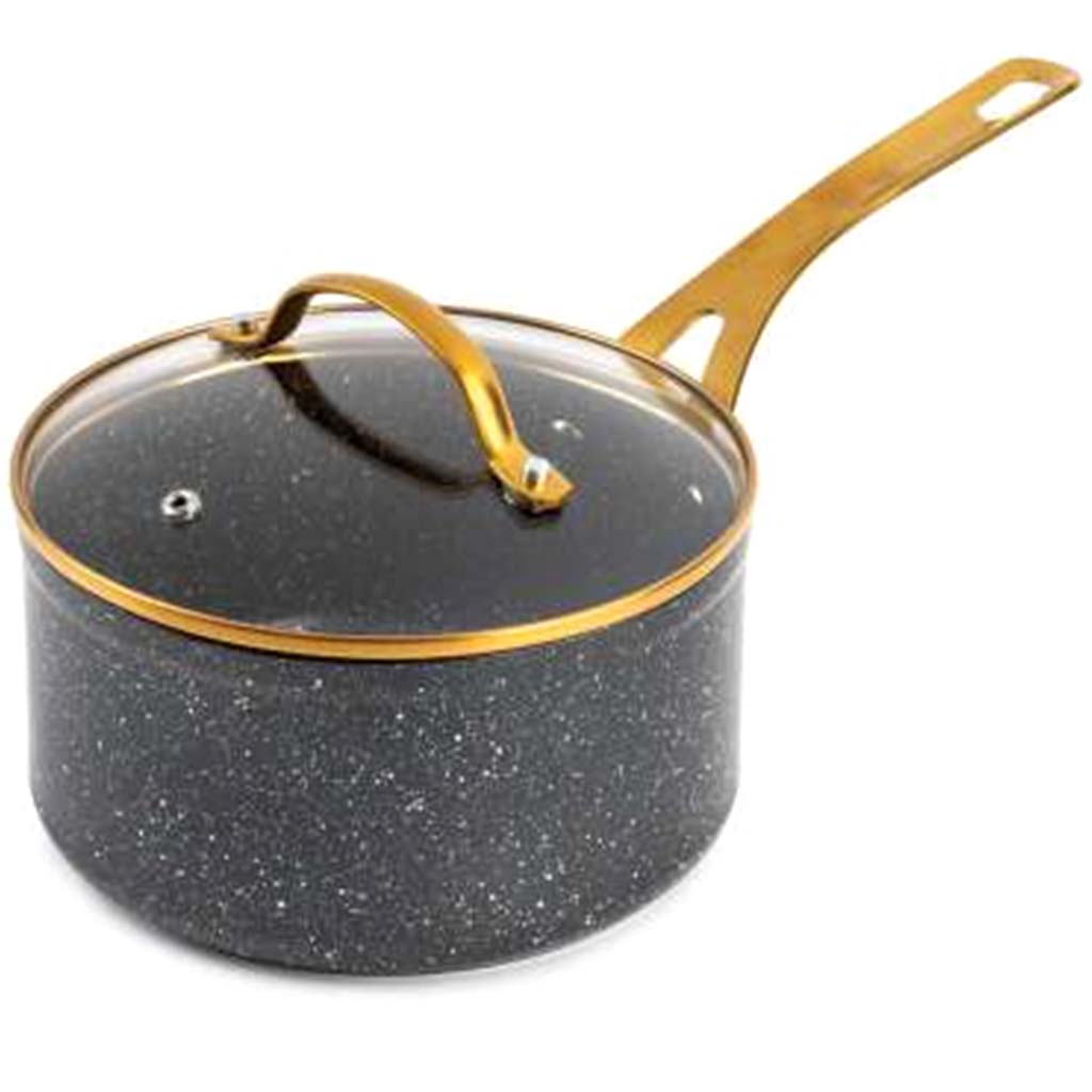 Constellation Nonstick Aluminum Saucepan - Black, 2.5qt – Brooklyn Steel Co