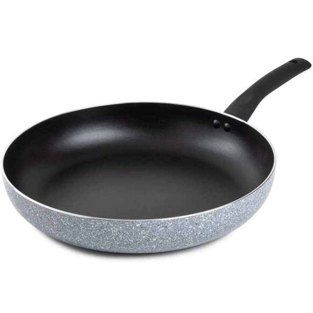Aluminum Pressed Speckle Frypan 12.5in, Black &amp; Grey