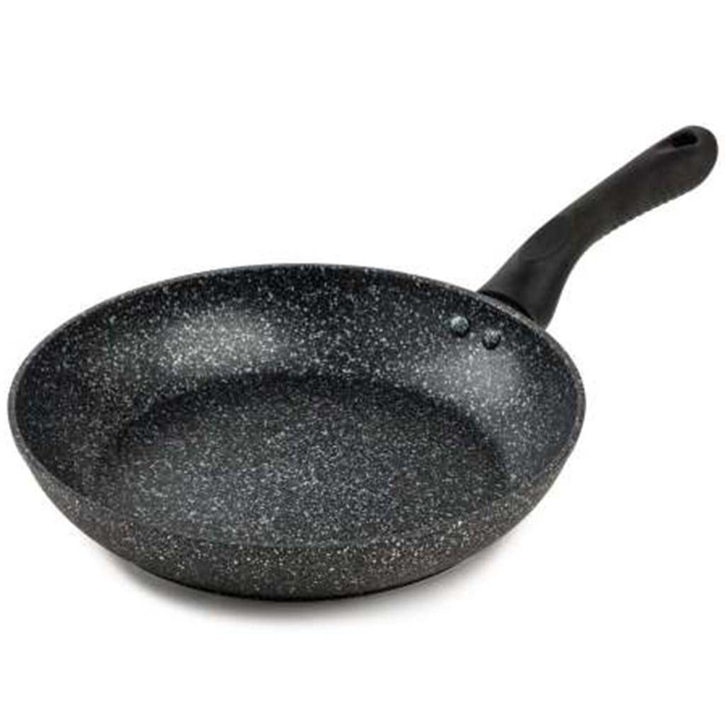 Aluminum Forged Silicone Handle Frypan 10in, Black