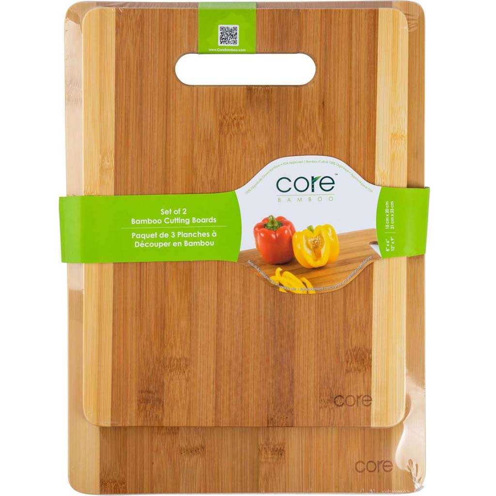 Bamboo Cutting Board Set of 2