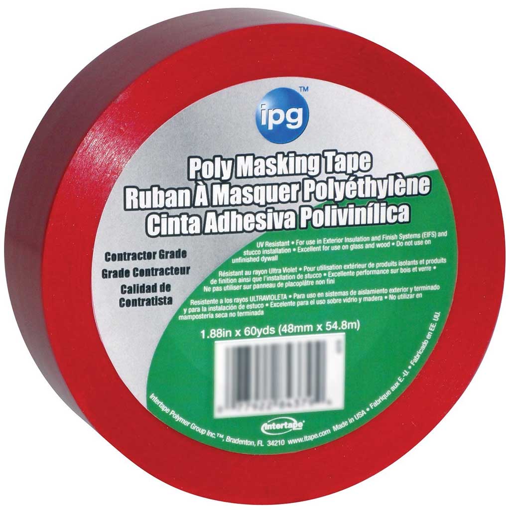 Masking Tape 60yd x 2in Polyethylene Backing Red