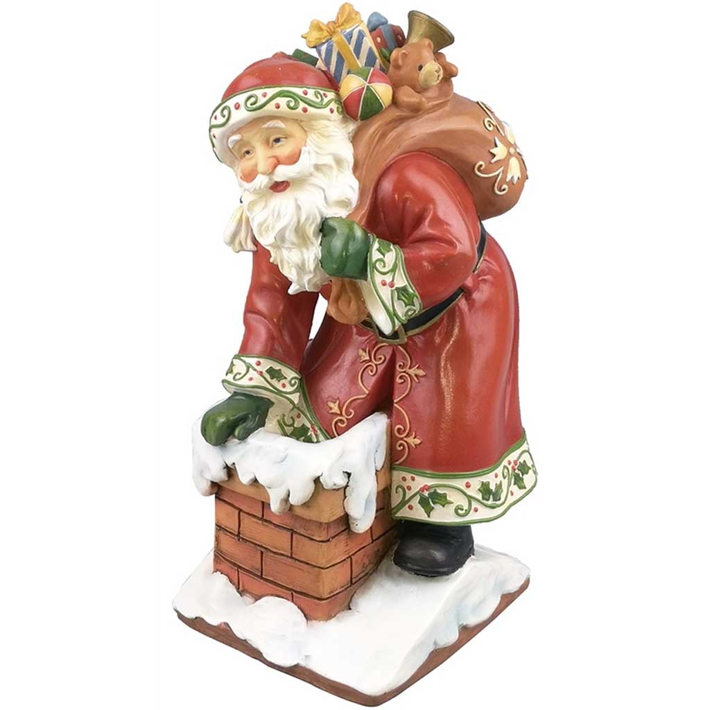 Christmas Santa on a Chimney