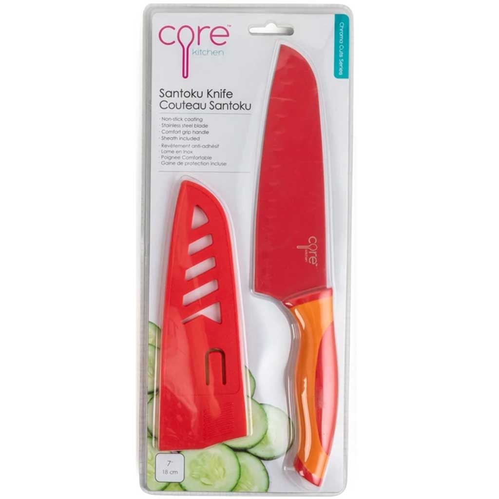 Chroma Cuts Santoku Knife Orange