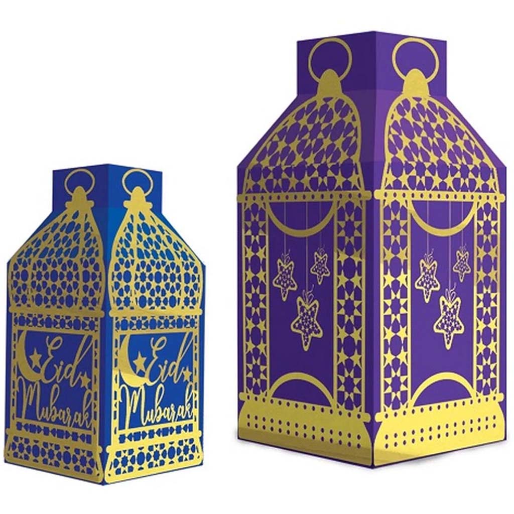 Eid Lantern 3D Table Decorations 5pcs