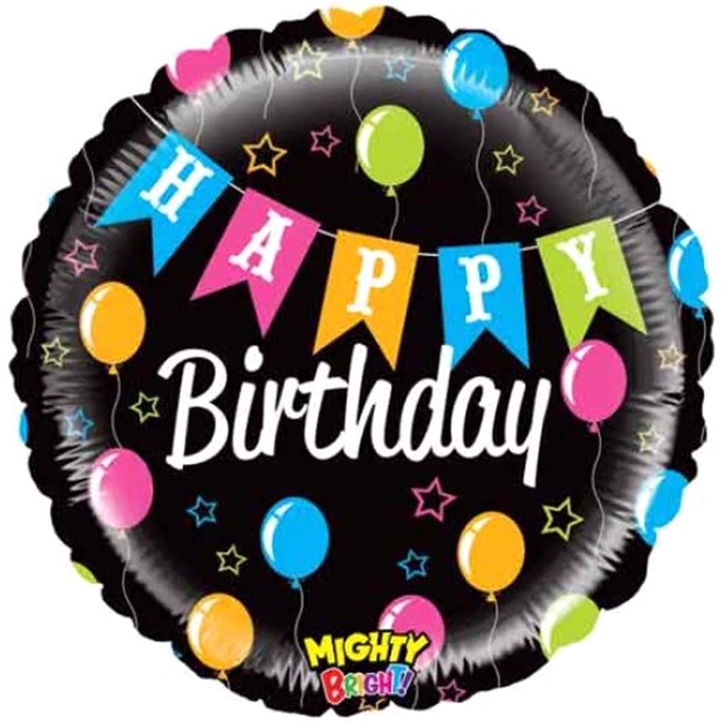 Mighty Banner Birthday Foil Balloon, 21in