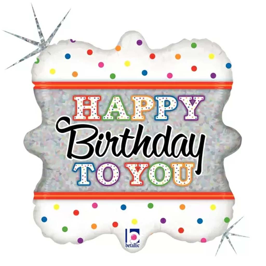 Candle Birthday To You Square Foil Balloon, 18in