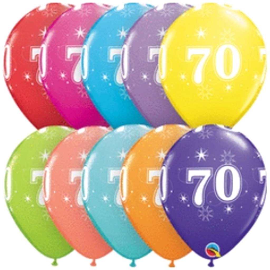 70 Sparkle-A-Round Latex Balloon 6pk, 11in