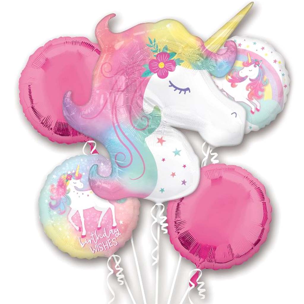 Enchanted Unicorn Birthday Bouquet Of Balloons