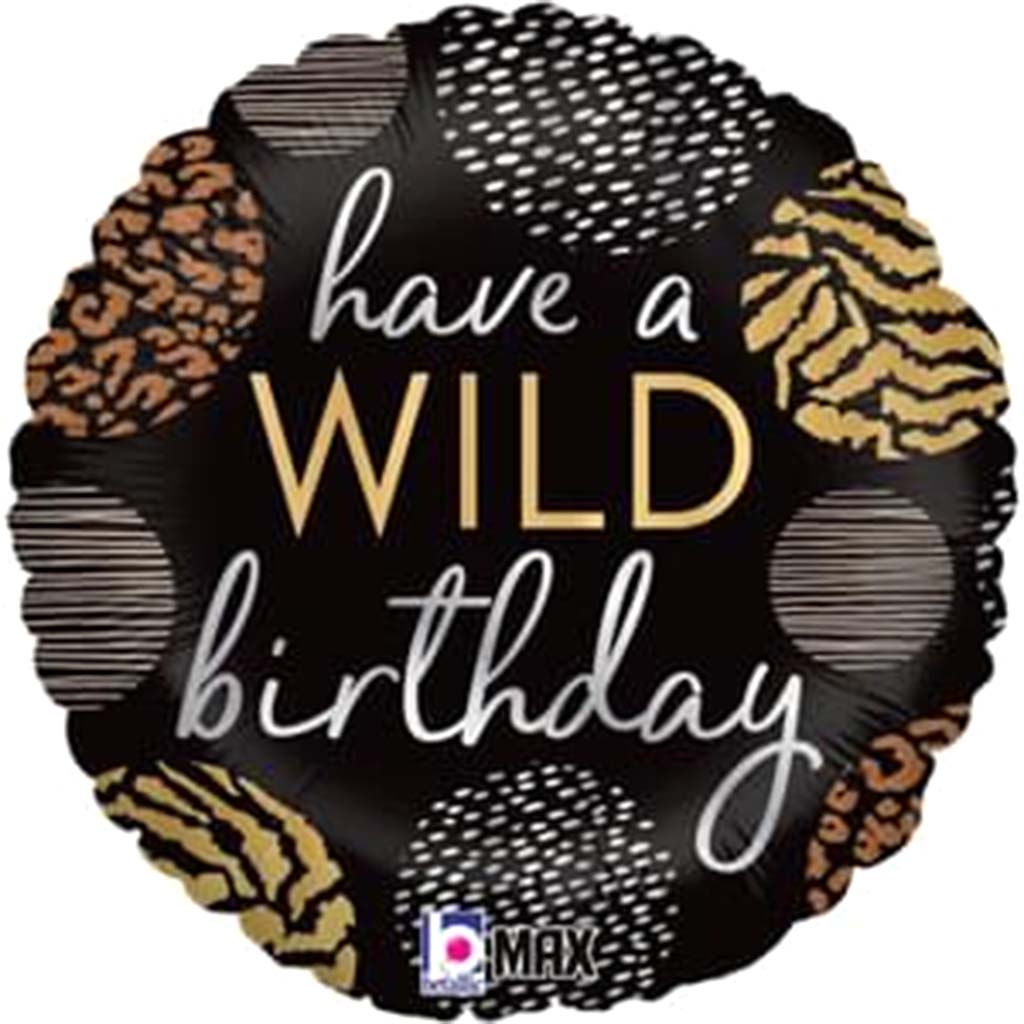 Wild Birthday Max Float Foil Balloon, 18in