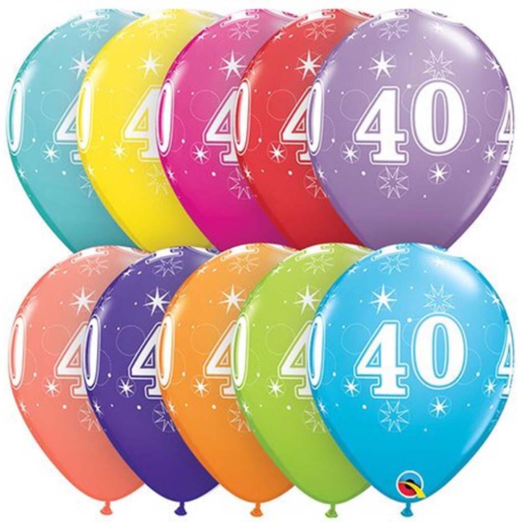 40 Sparkle-A-Round Latex Balloon 6pk, 11in