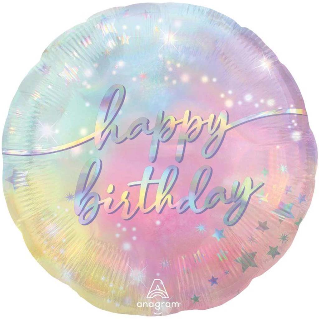 Luminous Birthday Foil Balloon, 18in