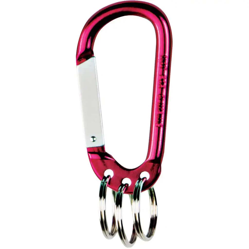 Metallic Carabiner 1-1/8in Dia Ring