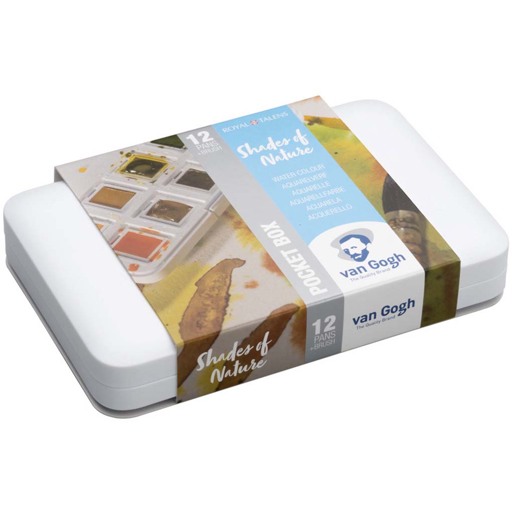 Van Gogh Watercolor Pocket Box 12 Half Pan Natural