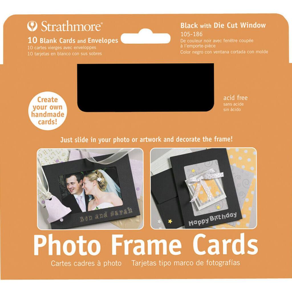 Photo Frame Cards Black