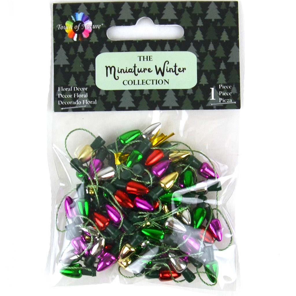 Metallic Mini Bulb Garland 1pc 6ft