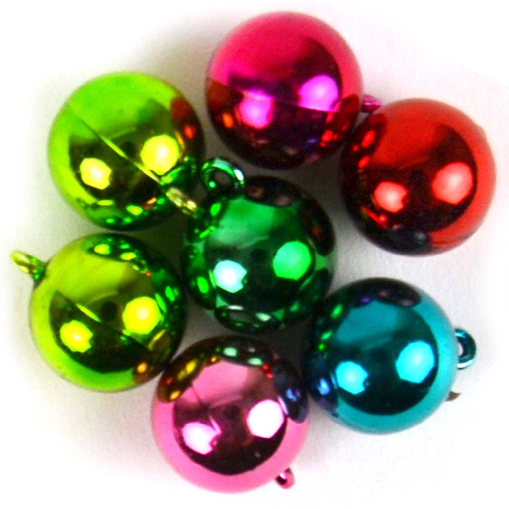 Metallic Mini Ornaments 24pcs, 15mm