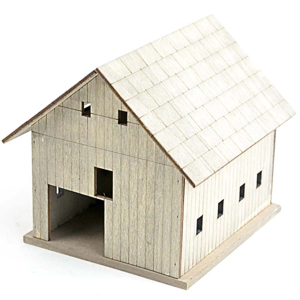 Miniature Garden Wood Barn 5.5in