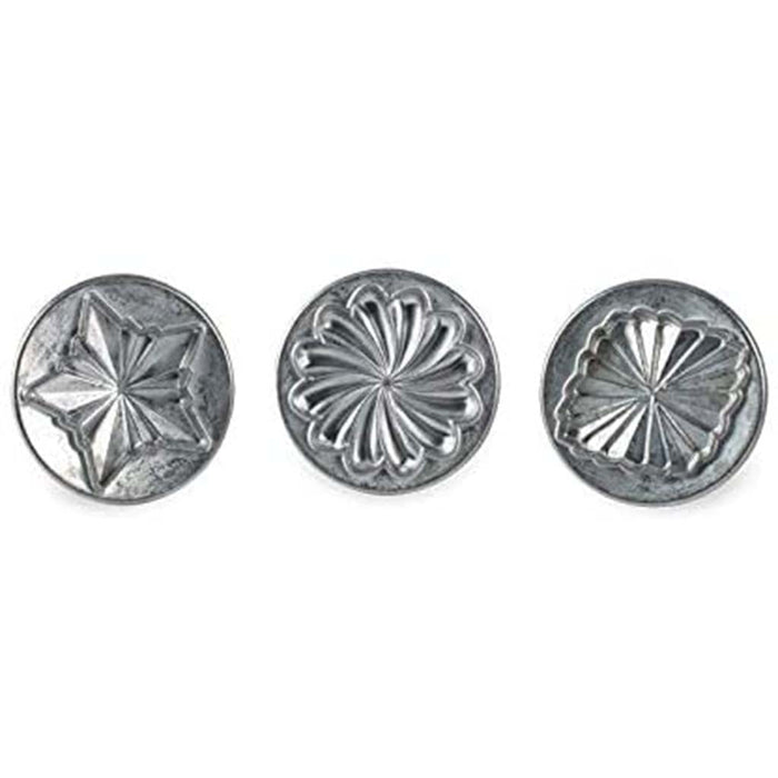 Nordic Ware Pretty Pleated Cookie Stamps Set of 3