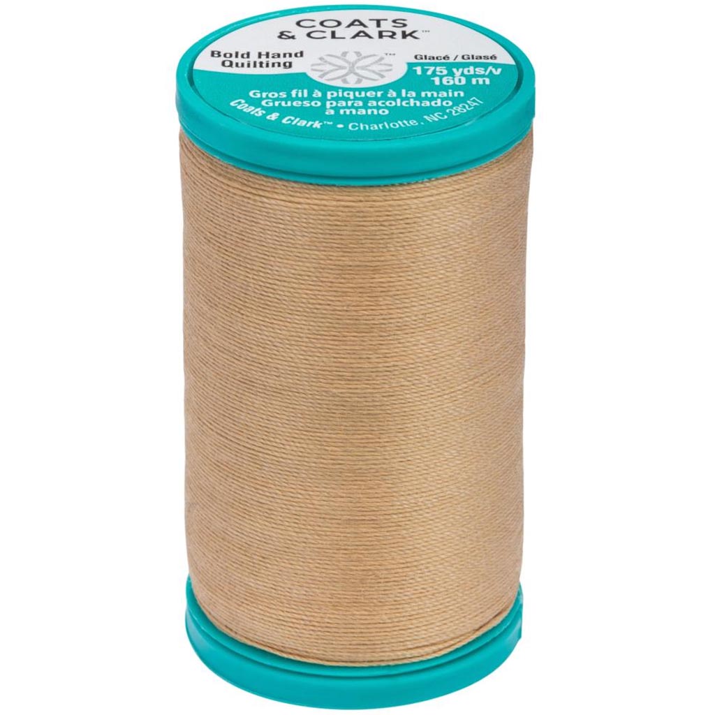 Coats Bold Hand Quilting Thread 175yd Camel