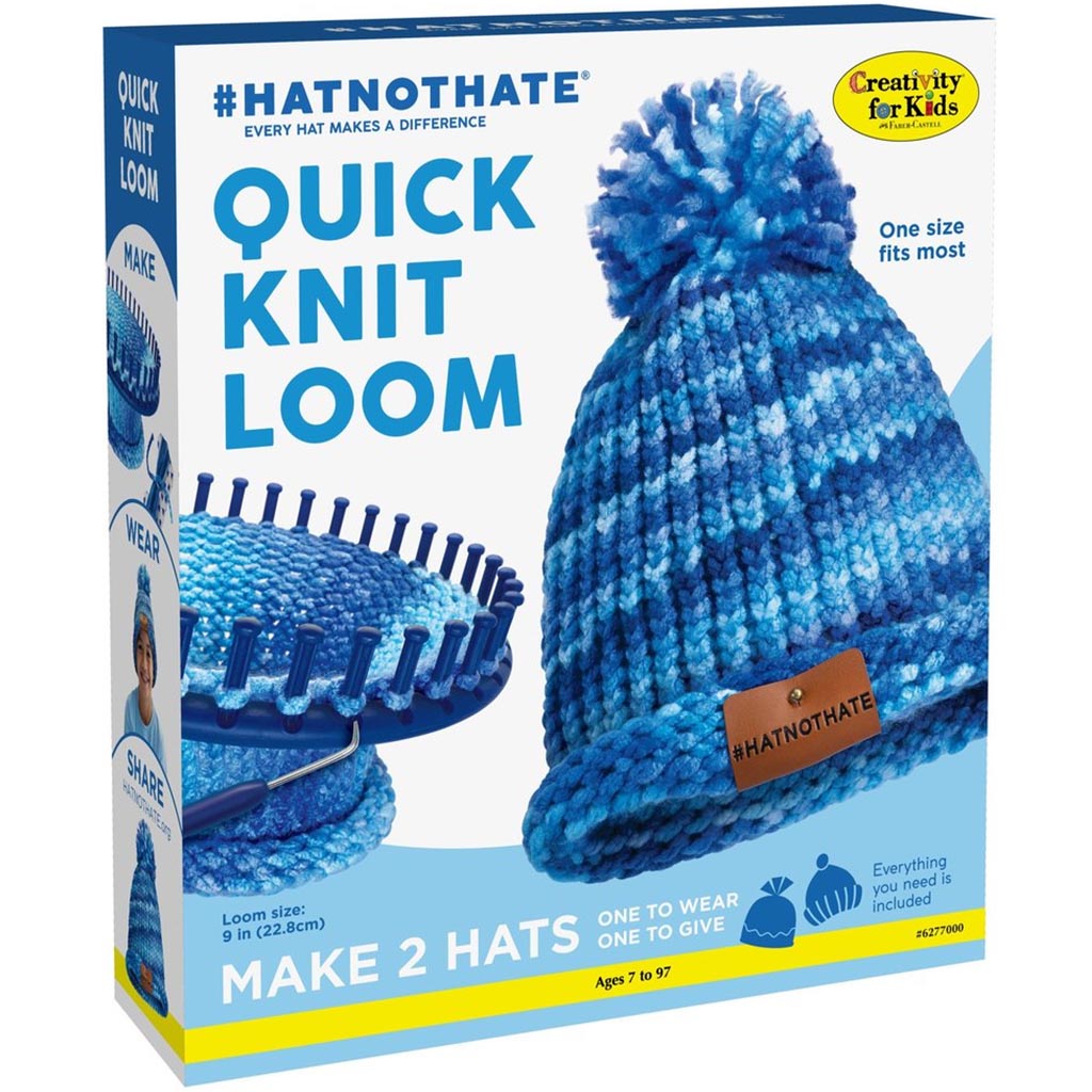 Quick Knit Loom #HatNotHate