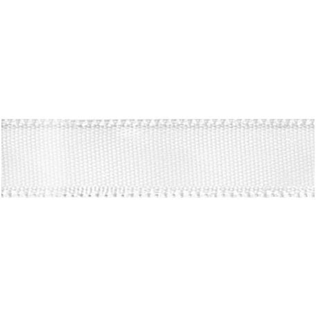 Single Face Satin Ribbon 1/4in x 20yd White