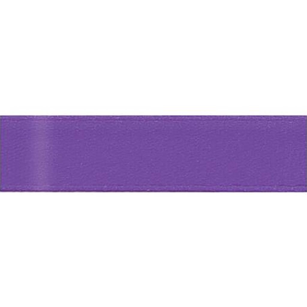 Single Face Satin Ribbon 3/8in x 20yd Purple