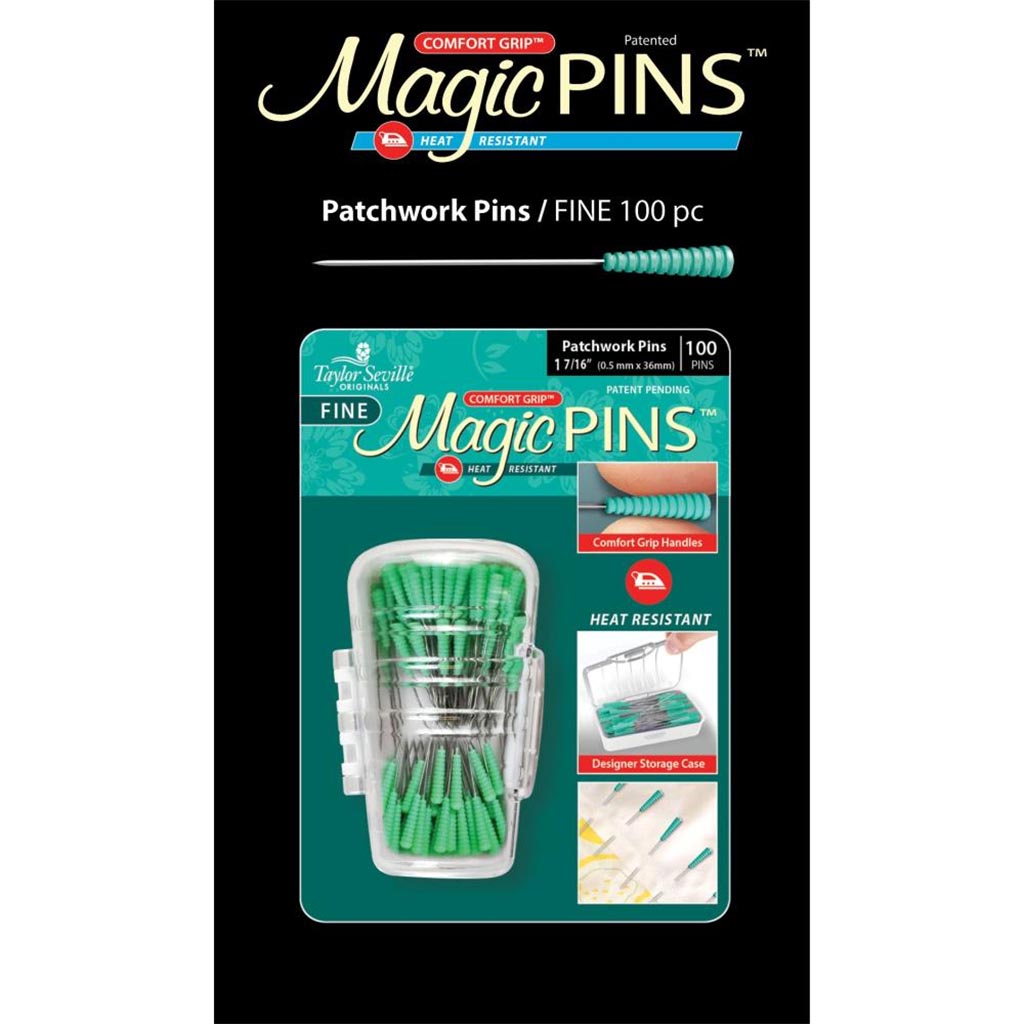 Taylor Seville Fine Magic Pins Patchwork 100/Pkg