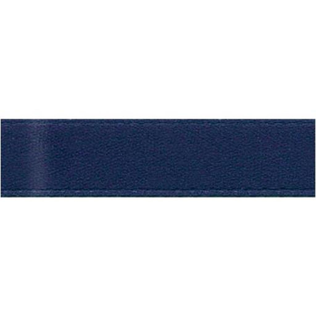 Single Face Satin Ribbon 3/8in x 20yd Navy