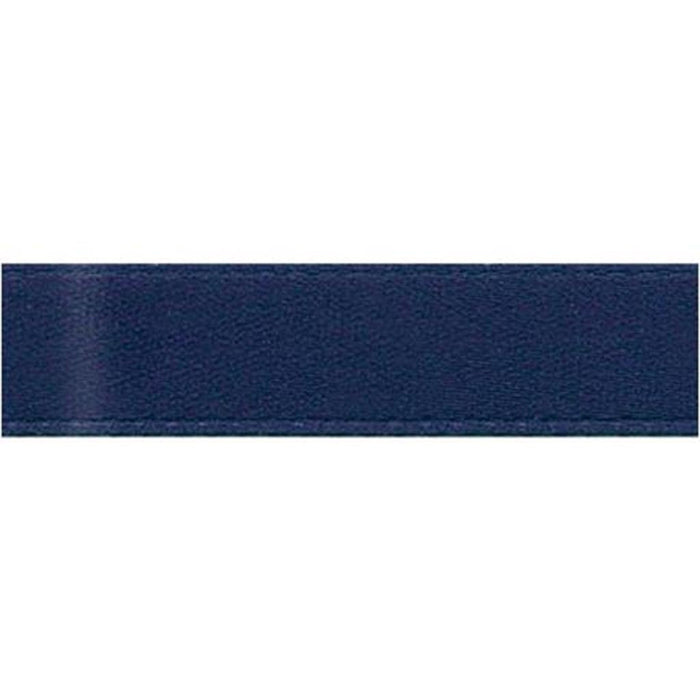 Single Face Satin Ribbon 3/8in x 20yd Navy