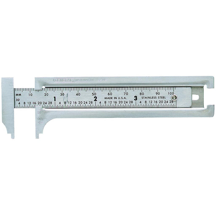 Inside And Outside Pocket Caliper Read
