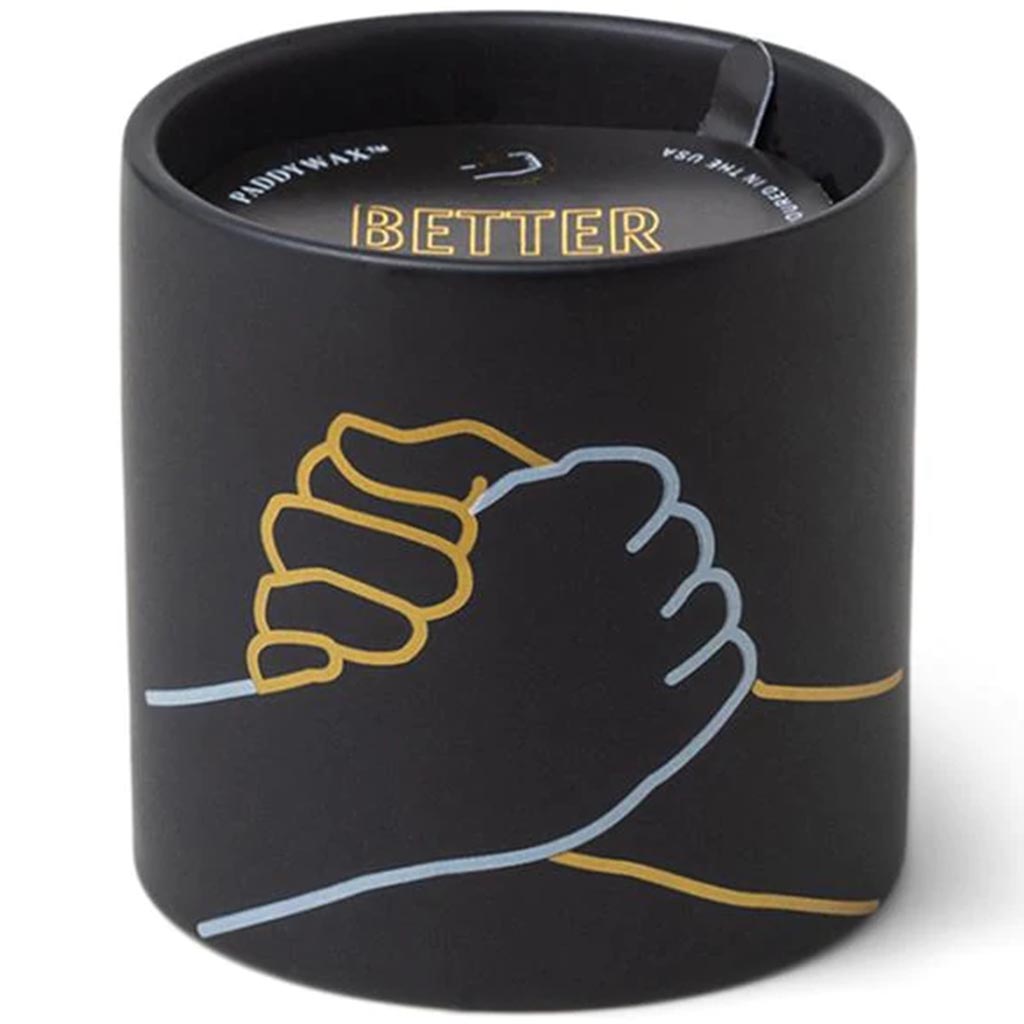 Impressions 5.75oz Black Ceramic &quot;Better Together&quot; Incense &amp; Smoke