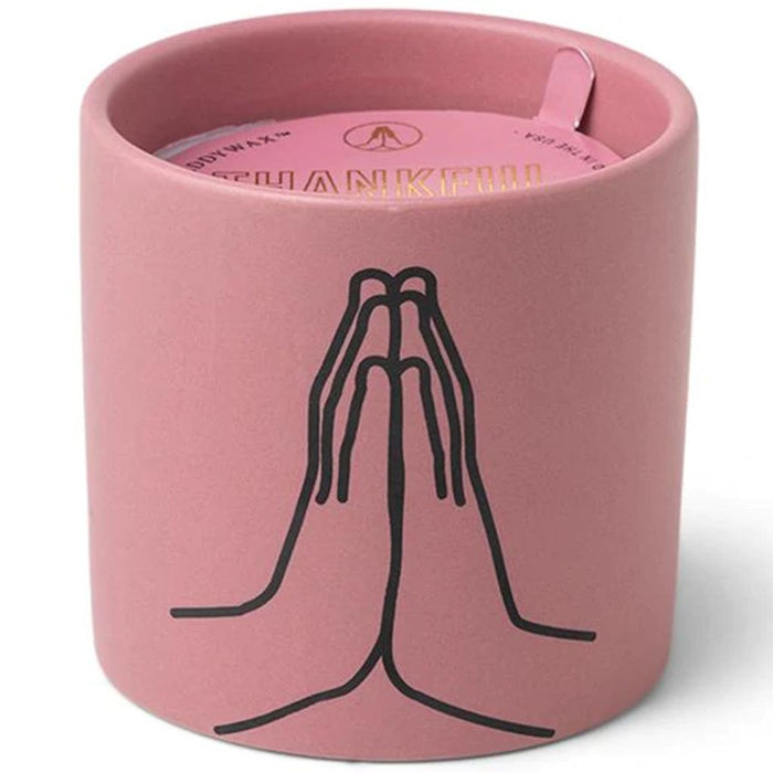 Impressions 5.75oz Mauve Ceramic "Thankful for You" Incense & Smoke