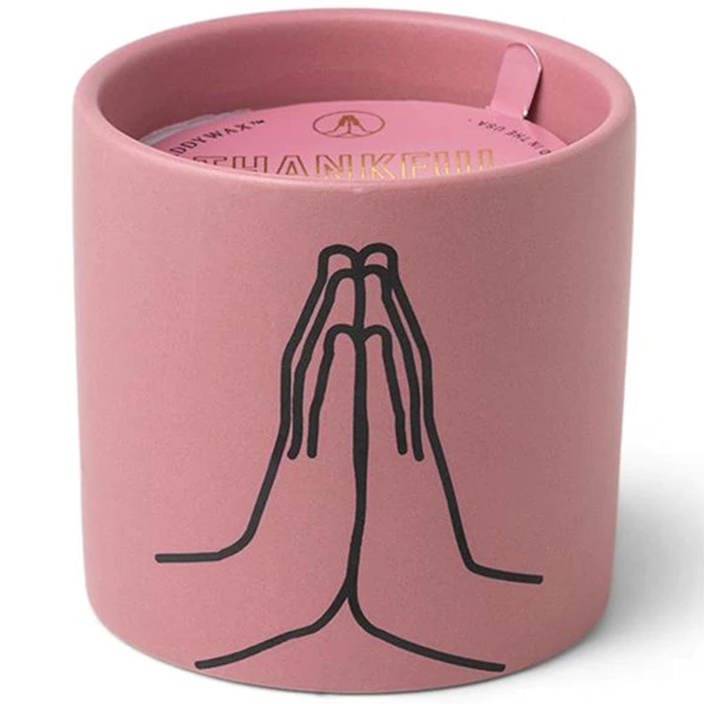 Impressions 5.75oz Mauve Ceramic "Thankful for You" Incense &amp; Smoke